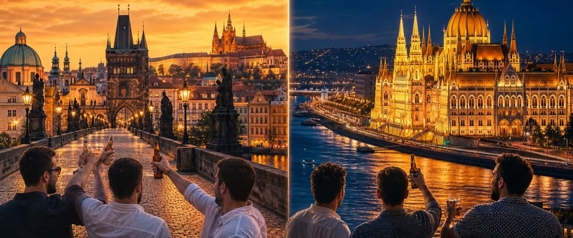 EVG à Prague ou Budapest : quelle ville choisir pour un enterrement de vie de garçon ?
