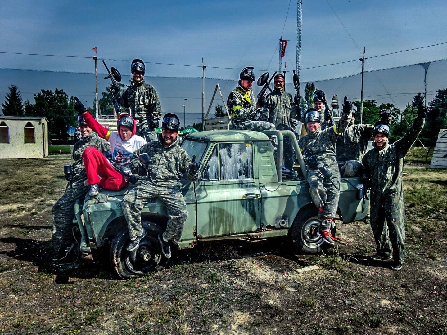 Paintball extérieur 200 billes